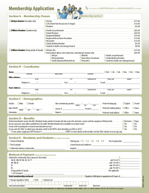 SOGC Membership Application Form