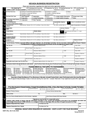Nevada Business Registration Form