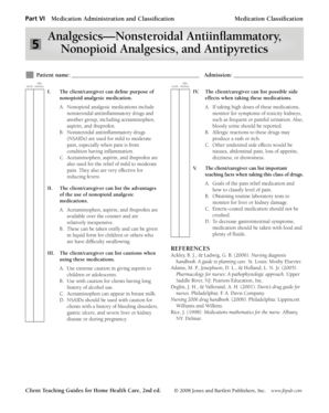 Medication Administration and Classification Form