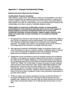 Employee Confidentiality Pledge