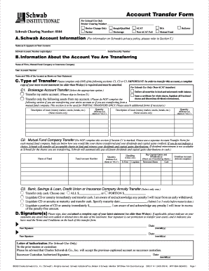 Account Transfer Form