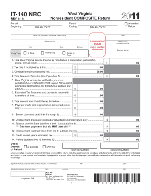 West Virginia Nonresident Composite Income Tax Return