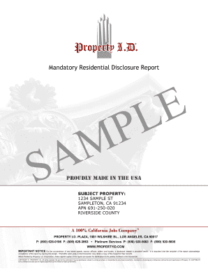California Natural Hazard Disclosure Report