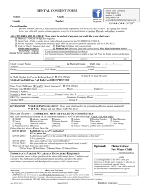Dental Consent Form