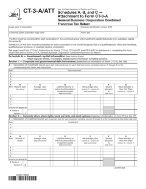 New York State Form CT-3-A/ATT