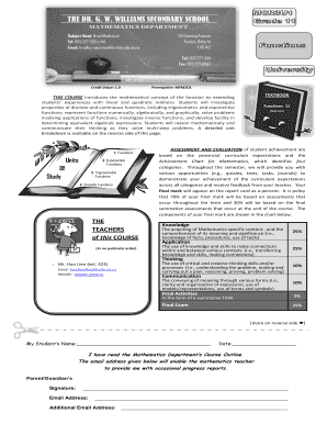 Ontario Grade 11 Mathematics Course Outline