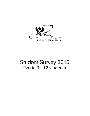 Student Climate Survey 2015