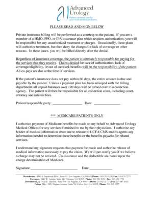 Patient Billing Authorization Form
