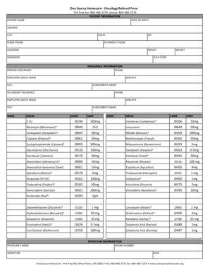 Oncology Referral Form