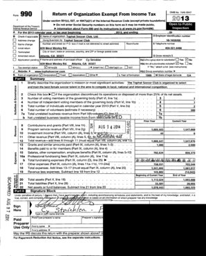 Form 990 Return of Organization Exempt From Income Tax