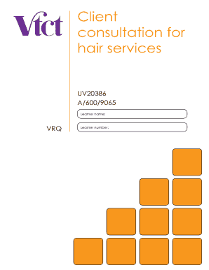 Client Consultation for Hair Services