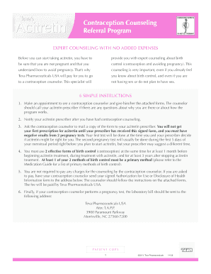 Contraception Counseling Referral Program