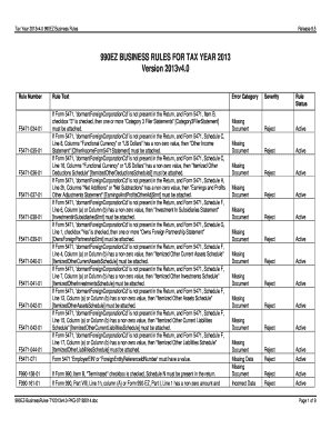 IRS Form 990EZ Business Rules
