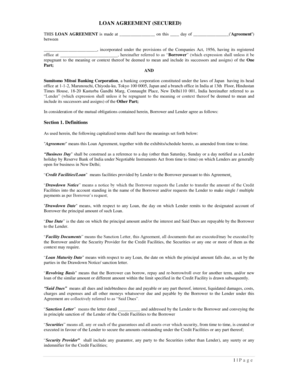 Loan Agreement Format