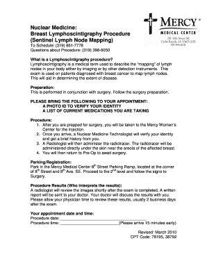 Breast Lymphoscintigraphy Procedure Guide