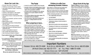 Domestic Abuse Information and Support Form