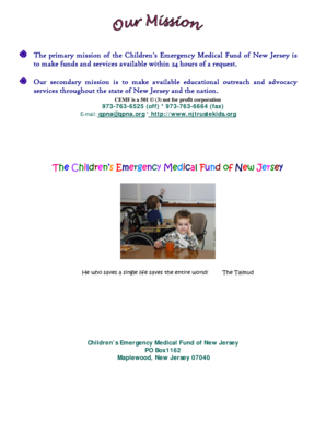 Children's Emergency Medical Fund Donation Form