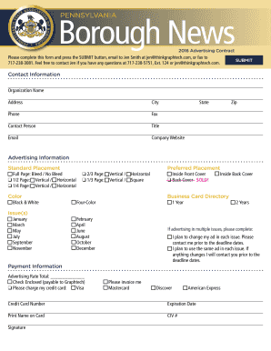 Pennsylvania Borough News 2016 Media Kit