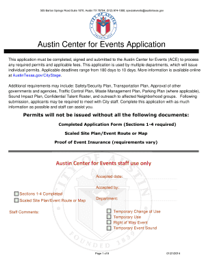 Austin Special Event Permit Application