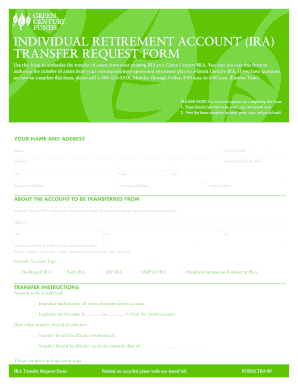 IRA Transfer Request Form
