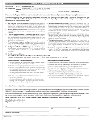 Merchant Services Program Terms and Conditions