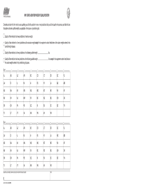 IRP State Addition Weight Qualification Form