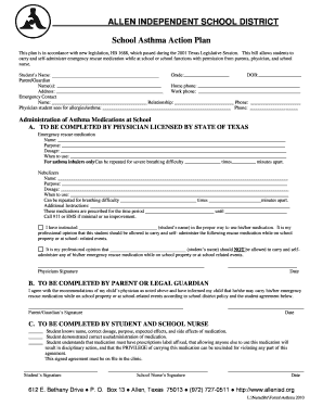 Texas School Asthma Action Plan