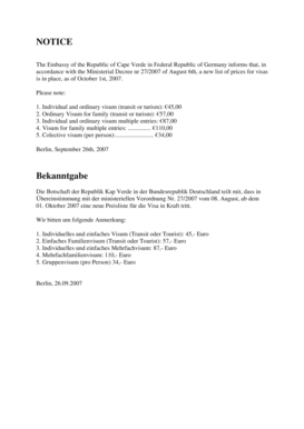 Cape Verde Visa Application Form