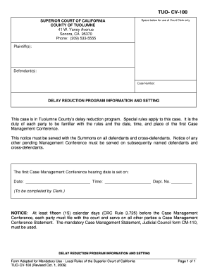 Cv examples science - TUO- CV-100 - Tuolumne - tuolumne courts ca