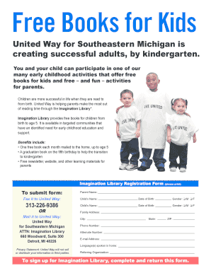 Imagination Library Registration Form