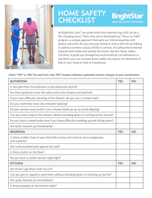Home Safety Checklist