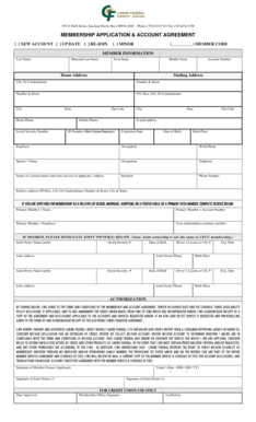 Caribe Federal Credit Union Membership Application
