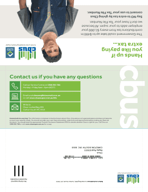 Cbus Tax File Number Consent Form
