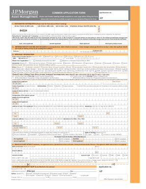 JPMorgan Mutual Fund Application Form