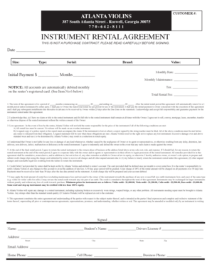 Rental agreement 6-2010