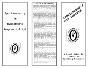 Coaches' Sportsmanship Pledge