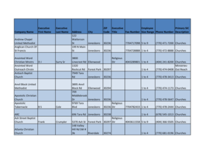 Church Directory Template