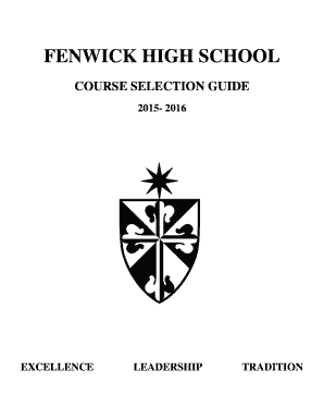 Printable field hockey score sheet - fenwick high school course selection form