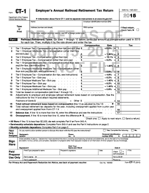 IRS Form CT-1 Draft