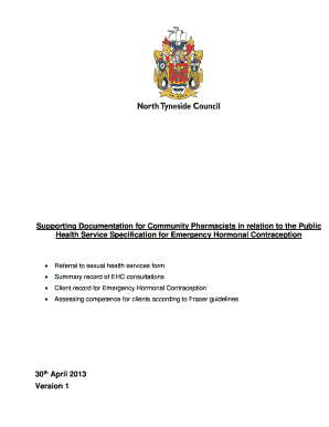 Emergency Hormonal Contraception Referral Form