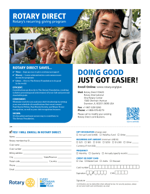 Rotary Direct Enrollment Form