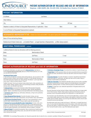 Patient Authorization of Release and Use of Information