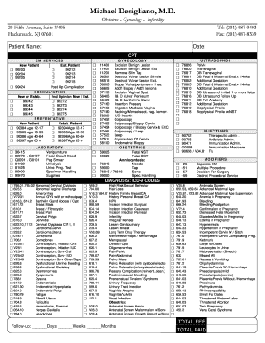 Gynecology Ultrasound Services Form