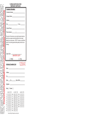 Florida Boater Education Temporary Certificate