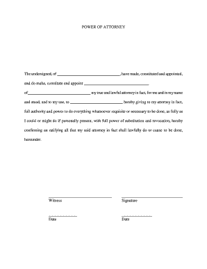 Power of Attorney