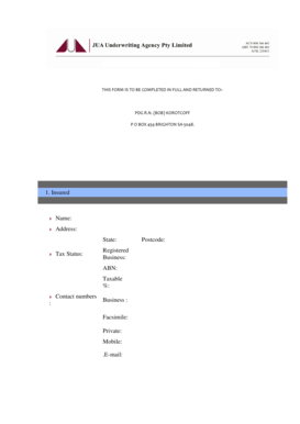 Vehicle Accident Claim Form