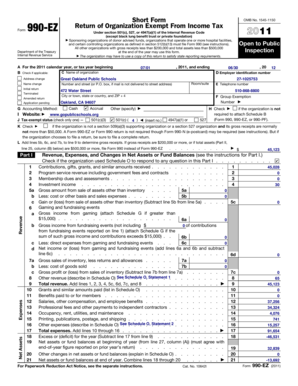 Form 990-EZ 2011