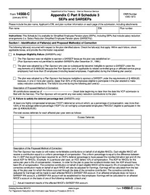 IRS Form 14568-C Appendix C Part II Schedule 3