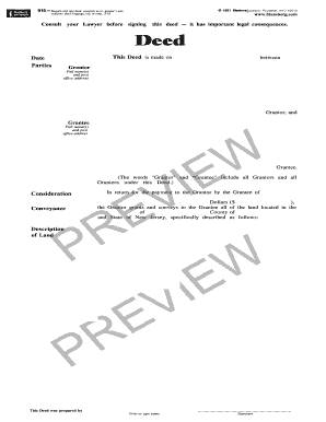 Bargain and Sale Deed