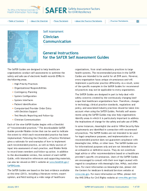 SAFER Clinician Communication Self Assessment